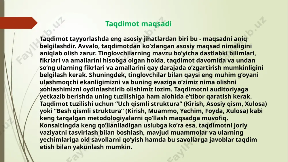 taqdimotlar va taqdim usullari - Page 5