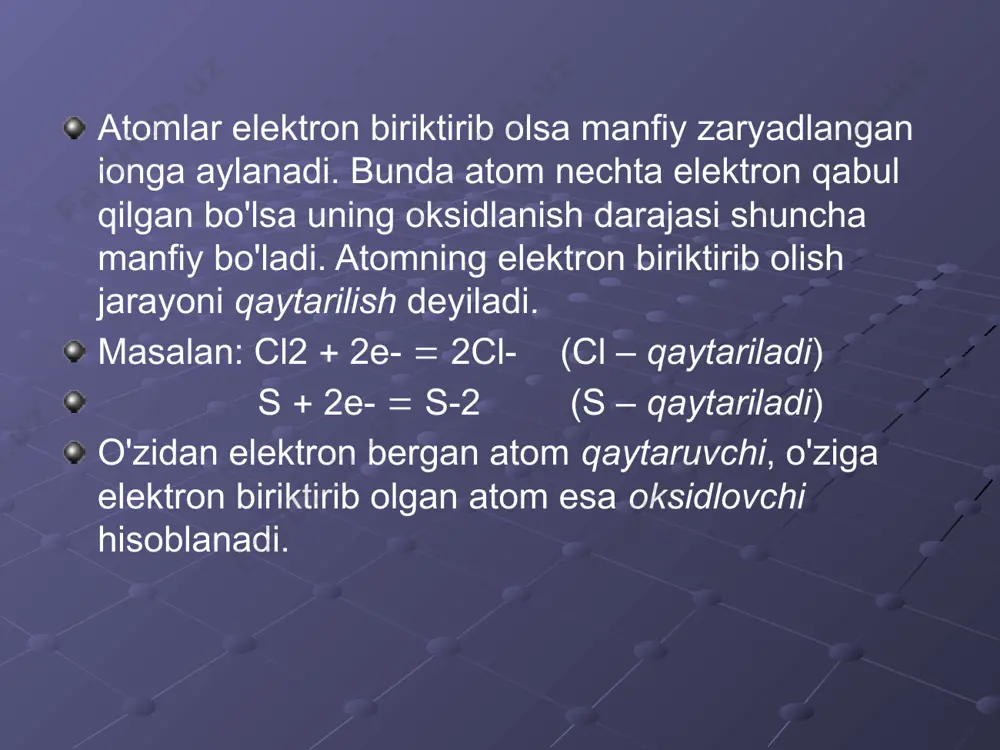 oksidlanish qaytarilish reaksiyalari - Page 4