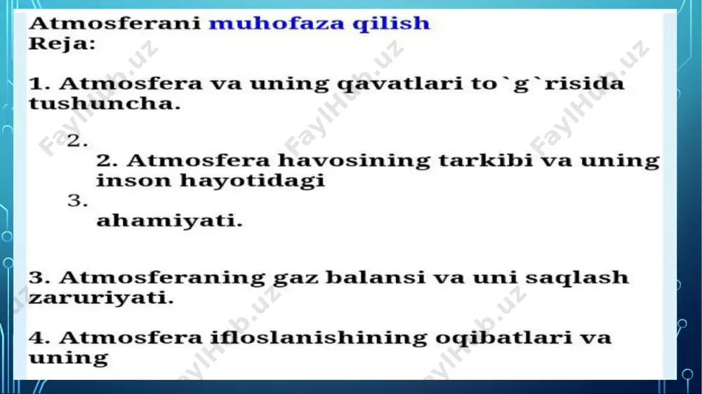 atmosfera havosi tarkibi - Page 2