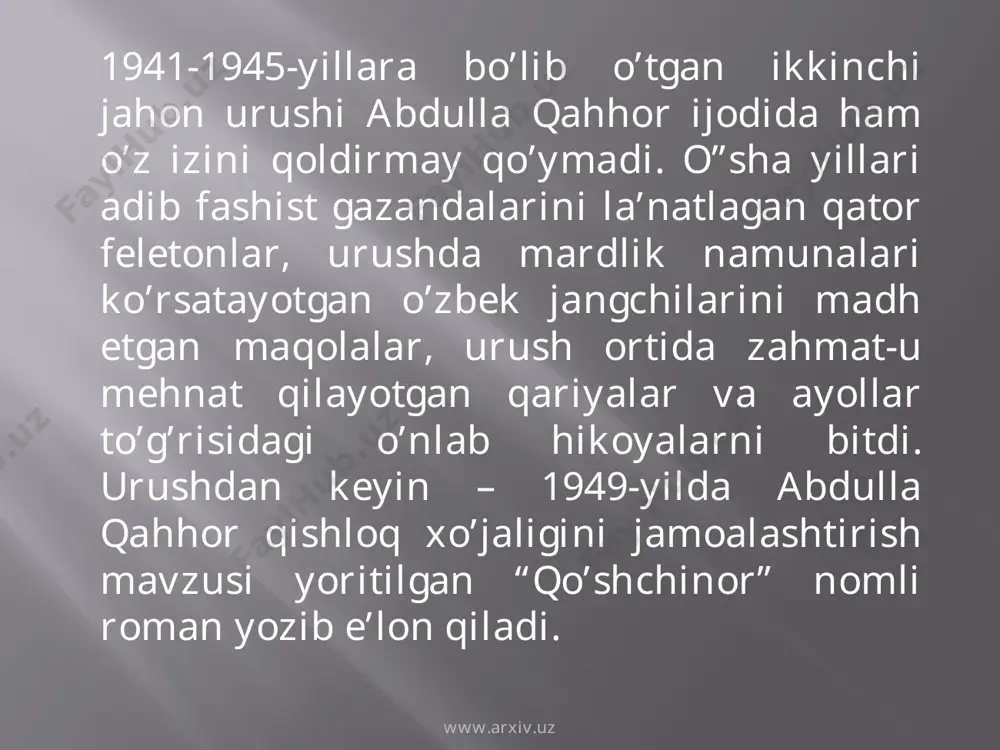 abdulla qahhor hayoti va ijodi - Page 5