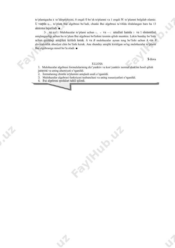 mulohazalar algebrasi funksiyalari - Page 5