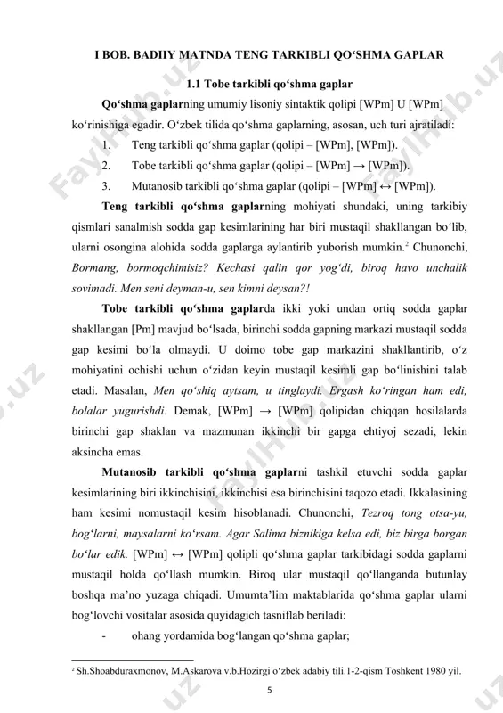 muayyanlashadi. birinchi gapda harakatning yoʻnalishi, ikkinchi gapda harakatning bajaruvchisi axborot maqsadini xarakterlaydi. gapning axborot yetkazish vazifasi nuqtayi nazaridan tuzilishi aktual boʻlinish deyiladi. aktual tuzilmaning tarkibiy qismlari aktual boʻlaklar hisoblanadi. aktual boʻlaklar gap ifoda asosi va ifoda yadrolaridan iborat boʻladi. gapda ifodalangan fikrning ma’lum qismi, ya’ni ifoda asosi tema (ma’lum demakdir) va noma’lum qismi, ya’ni ifoda yadrosi rema (yangilik demakdir) deb ham yuritiladi. gapning rema qismi kommunikativ (axborot yetkazish) nuqtayi nazaridan ahamiyatli boʻladi. savol har doim remani aniqlash uchun beriladi. gapning tema qismi ma’lum boʻlganligi sababli u soʻroq gap tarkibida aynan takrorlanadi. quyida ba’zi sodda gaplarning tema-rematik, ya’ni aktual boʻlinishiga diqqat qiling: tema rema salima (qayerdan?) universitetdan qaytdi. universitetdan (kim?) salima qaytdi bahorda (nimalar?) gullar ochiladi gullar (qachon?) bahorda ochiladi karim (nimani?) kursini tuzatmadi kursini (kim?) karim tuzatmadi gapning aktual boʻlinishi gapning shakliy boʻlinishiga qarama-qarshi turadi. agar shakliy (formal) boʻlinishda gap tarkibidagi grammatik element (kesim, hol, toʻldiruvchi, aniqlovchi kabi)larga e‘tibor qaratilsa, …
