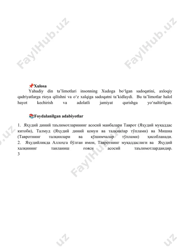 yahudiylik dini ta'limoti - Page 5