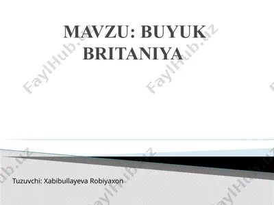 buyuk britaniya — PPTX