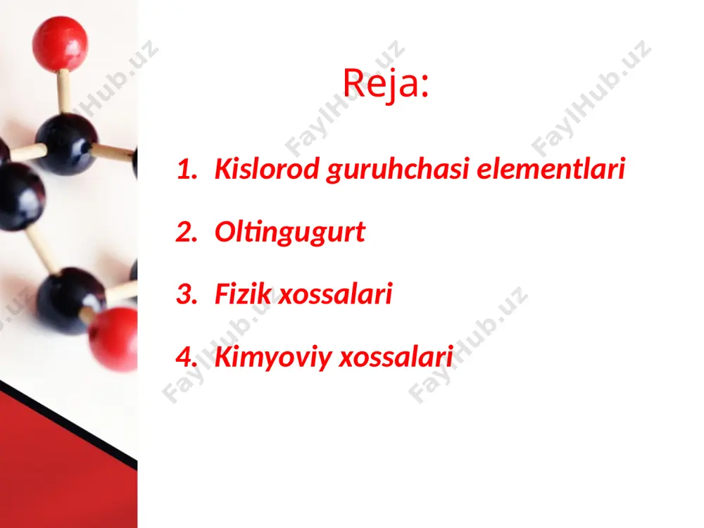 issiqlikni yomon o‘tkazadi. oltingugurt kimyoviy reaksiyalarda oksidlovchi, kislorod bilan reaksiyaga kirishganda esa qaytaruvchi bo‘lib ishtirok etadi. kimyoviy xossalari. image2.jpeg image3.jpeg image4.jpeg image5.jpeg image6.jpeg image7.jpeg image8.jpeg image9.png image10.jpeg image11.png image12.jpeg image13.png image14.jpeg image15.png image16.png image17.png image18.gif image19.jpeg image20.jpeg image21.jpeg image22.jpeg image23.jpeg image24.jpeg image25.jpeg image26.jpeg image27.jpeg image28.jpeg image29.jpeg image30.jpeg image31.jpeg image32.png image33.png image34.jpeg image35.jpeg image1.jpeg /docprops/thumbnail.jpeg