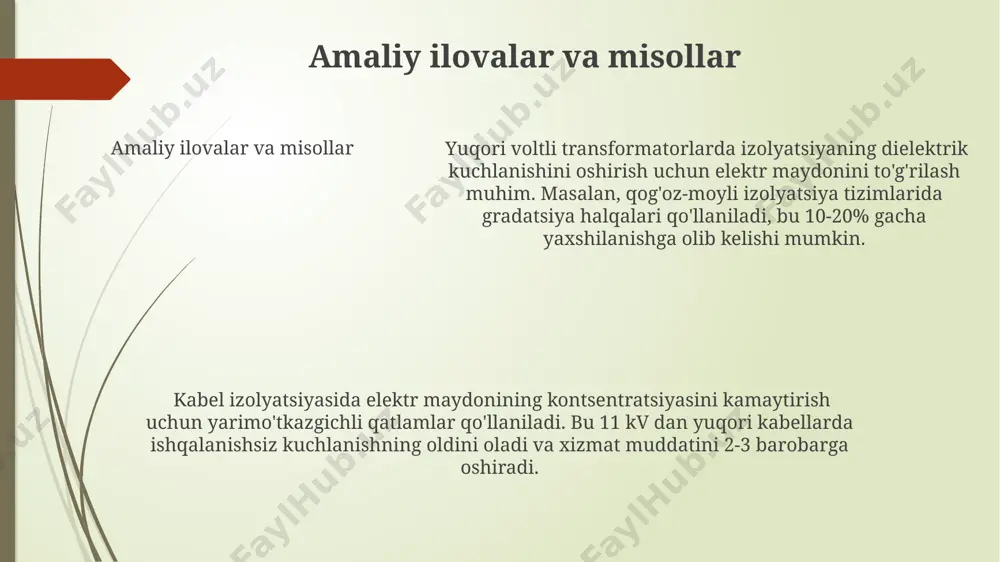 ichki izolyatsiyaning elektr maydonini rostlash - Page 5