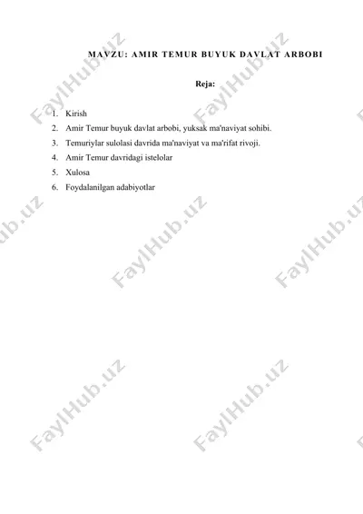 amir temur buyuk davlat arbobi — DOCX