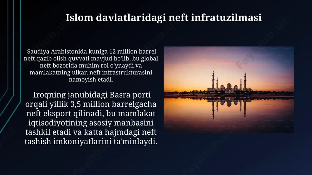 2023-yil uchun neft yetkazib berish bo‘yicha yillik hajmi 20 million barrelni tashkil etgan shartnoma imzolangan, bu ikki davlatning energetika sohasidagi hamkorligini aks ettiradi. e'tiboringiz uchun rahmat @taqdimot_robot image1.jpg image2.jpg image3.jpg image4.jpg image5.jpg image6.jpg image7.jpg image8.jpg image9.jpg image10.jpg image11.jpg image12.jpg image13.jpg image14.jpg