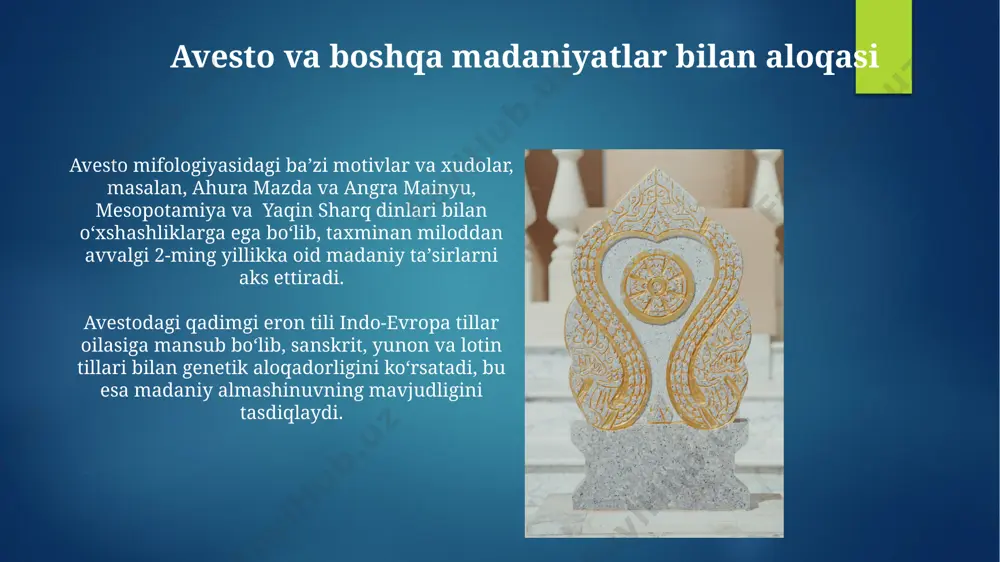 avesto yozma yodgorliklari taqdimoti - Page 5