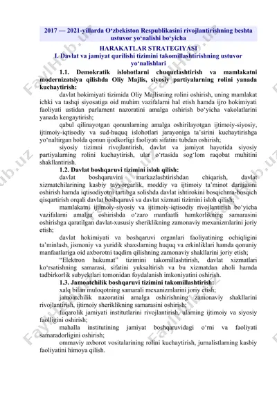 harakatlar strategiyasi — DOC