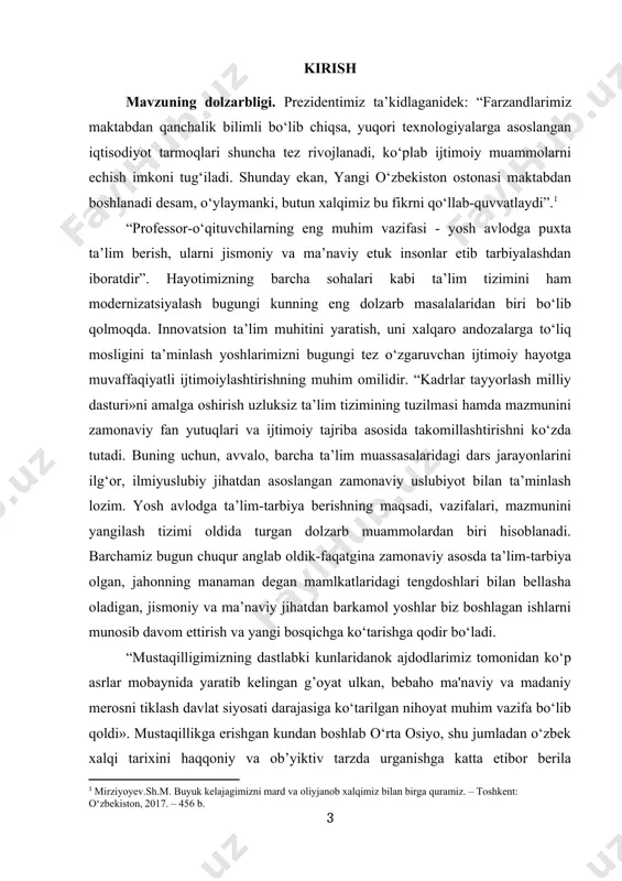 rtol’dning tug’ilganiga 146 yil to‘ldi. akademik v. v. bartol’dning sharq tarixiga va ayniqsa, o‘rta osiyo xalqlari tarixiga oid asarlari keng shuhrat topdi va sharqshunoslikdagi erishgan o‘lkan yo‘tuqlarni bo‘tun dunyoga namoyish qildi. mavzuning o‘rganilganlik darajasi. akademik v. v. bartold hayoti fanning rivojlanishida, sharq xalqlarining boy tarixiy o‘tmishini o‘rganish yo‘lida qilingan fidokorona mehnatning yorqin namunasidir. o‘zbek xalqi, o‘rta osiyo va qozogiston xalqlari v. v. bartoldning yorqin xotirasini abadiy yodda saqlaydilar. bartol’dning sobiq ittifoq davrida bosilib chiqqan sharxshunoslikka oid asosiy nashrlarda aktiv qatnashishi va samarali ilmiy-adabiy faoliyati, ayniqsa, ko‘zga yaqqol tashlanadi. “akademik v. v. bartold asarlarining ro‘yxati” dan ma`lum bo‘lishicha (bu ro‘yxat 1892 yildan to 1930 yilgacha yozilgan asarlarni o‘z ichiga olgan bo‘lib, olimning shaxsan ko‘zatuvi va qo‘shimchalari bilan tuzilgan), uning 350 ta asosiy asarlaridan 136 tayin sobiq ittifoq xokimiyati davrida 1918-1930 yillar mobaynida nashr etilgan. shuningdek, t .s. saidqulov , в.а. ahmedov , k.sh. shoniyozov , a. murodov . asarlarida ham bartold …