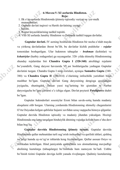 guptalar davlati — DOCX