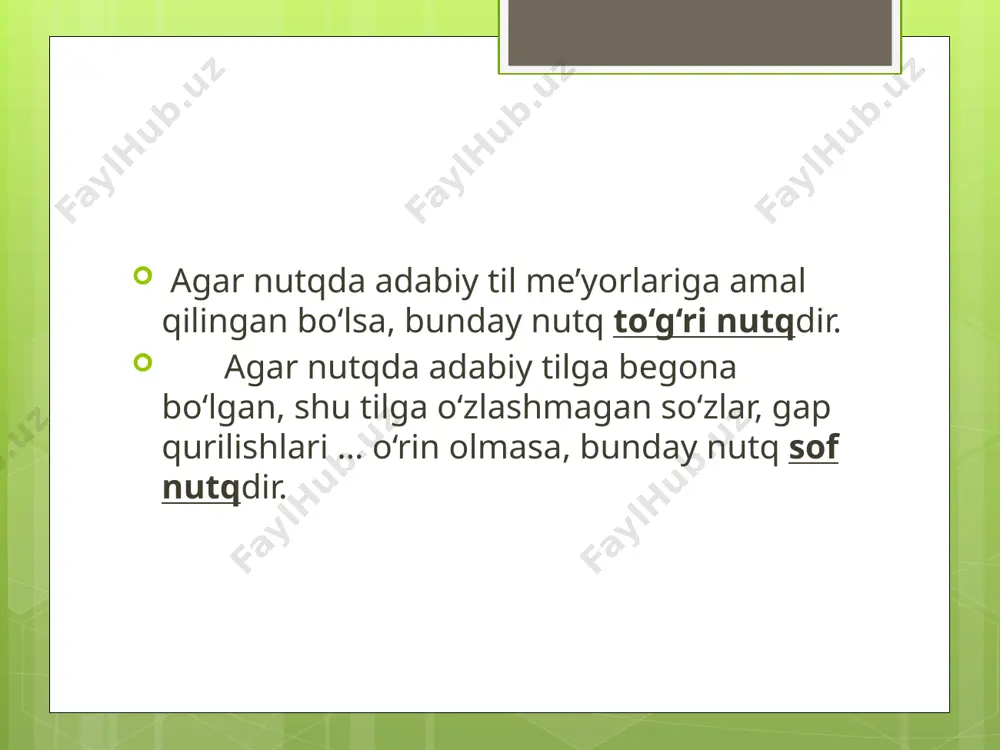 nutqiy madaniyat va o'qituvchi nutqi.nutqtexnikasi - Page 4