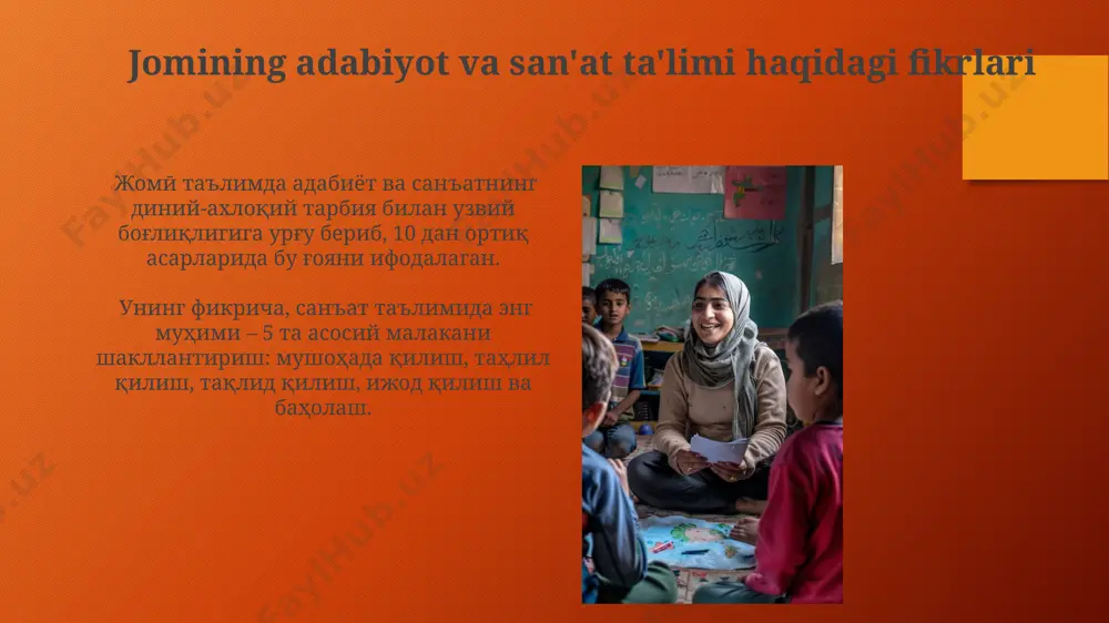 abdurahmon jomiyning ta'limiy tarbiyaviy qarashlari - Page 5