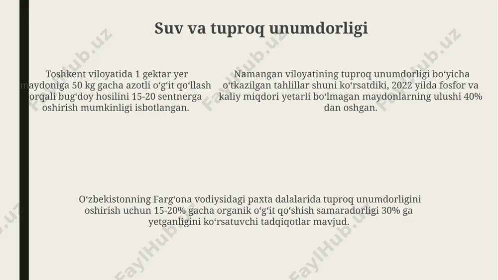 tuproq unumdorligi va ahamiyati - Page 5