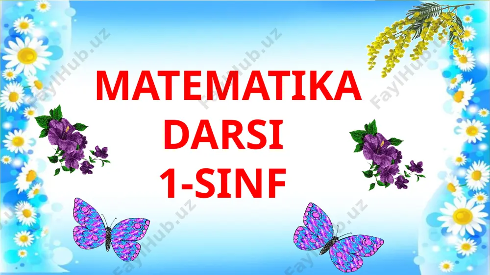 nbasi bo’libdi, olloh ushbu kuniga katta nazar solibdi. barcha yaxshi yumushlar, ezgu niyat orzular, ushbu kunning o’zida ijobat ham bo’libdi. sinfni uch guruhga bo'lib, nomlash. beruniy al-xorazmiy mirzo ulug'bek o‘tilgan mavzuni takrorlash mavzu: kesmalarni o‘lchash kesma bu- 2 tomoni chegaralangan to‘g‘ri chiziq 3 8 4 2 7 amaliy amaliy kesilmagan kesilgan a b c d e f kesma bu- 2 tomoni chegaralangan to‘g‘ri chiziq 6 4 ye: 6>4 6-4=2 2 cm katta =98 cm =43 cm =40 cm =59 cm =71 cm =20 cm 12 47 36 57 12 55 40 30 12 98 86 83 17 20 18 15 > 12 11 > 14 11 > 15 11 > uyga vazifa 7-misol №7 yechish: javob: cm uzun 15 cm -12 cm= cm №7 e’tiboringiz uchun rahmat! image1.png image2.gif image3.gif image4.gif image5.gif image6.jpeg image7.gif image8.gif image9.jpeg image10.wmf image11.wmf image12.png image13.jpeg image14.gif image15.jpeg image16.png image17.png image18.png image19.png image20.png image21.png image22.png image23.png …