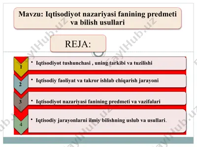 iqtisodiyot — PPTX
