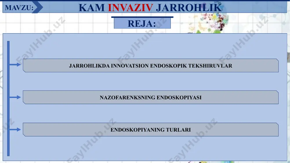 biopsiya qilish uchun ishlatilishi mumkin. ultratovush tekshiruvi yordamida uni havo yo'llariga yaqin bo'lmagan (endobronxial ultratovush) o'pka o'smalari biopsiyasida ham qo'llash mumkin. bundan tashqari davolash uchun, o'simta qon ketishini to'xtatish yoki o'sma torayishiga olib kelsa, havo yo'lini kengaytirish uchun foydalanish mumkin. endoskopiyaning turlari kolonoskopiya yo'g'on ichak saratonini skrining tekshiruvidan siz kolonoskopiya bilan tanishishingiz mumkin. kolonoskopiyada to'g'ri ichak orqali naycha qo'yiladi va yo'g'on ichak orqali tikiladi. ushbu usul yordamida yo'g'on ichak saratonini tashxislash yoki saraton kasalligiga aylanishi mumkin bo'lgan poliplarni olib tashlash uchun foydalanish mumkin. shunday qilib, kolonoskopiyalar yo'g'on ichak saratonidan o'lish xavfini ham erta aniqlash, kichik va tarqalmagan saratonni topish, saratonga aylanishi mumkin bo'lgan poliplarni olib tashlash orqali kamaytirdi. kolposkopiya bachadon bo'yni yaxshi tasavvur qilish uchun kolposkopiya vaginal teshikka kiritiladi. bu ko'pincha bachadon bo'yni displazi yoki bachadon bo'yni saratoni dalillarini izlash uchun g'ayritabiiy pap smeari tufayli amalga oshiriladi. endoskopiyaning turlari sistoskopiya-tsistoskopiya shifokorga interstitsial sistitdan siydik pufagi saratonigacha bo'lgan sharoitlarni aniqlash uchun …