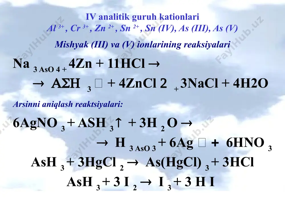 iv analitik guruh kationlarining tahlili - Page 5