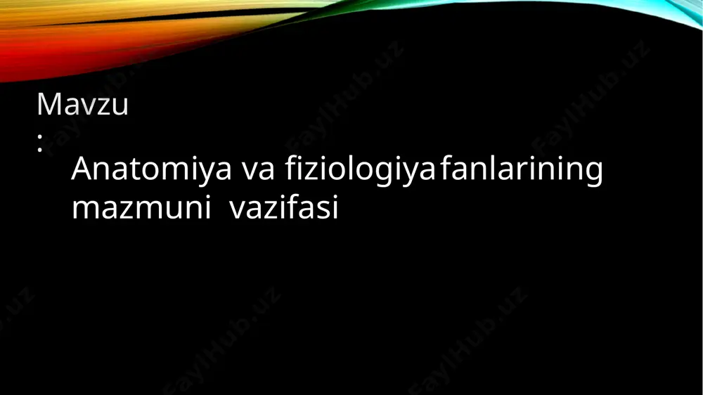 olmasi pardalarini va shishasimon tanani, ingichka ichak limfa tomirlarini o‘rgangan. o‘zidan oldingi va o‘zi to‘plagan ma’lumotlar asosida «anatomiya haqida» kitobni yozgan. erazistrat (eramizdan 300–250-yillar oldin yashagan). tomirlar tizimi: yurak qopqoqlari, aorta, kavak venalar, yirik arteriya va venalarni o‘rganib, qon tomir anastomozlari haqidagi ilmga asos solgan. erazistrat harakatlantiruvchi va sezuvchi nervlarni ajratgan, shuningdek, mushaklar qisqarishini o‘rganib, harakat nazariyasini yarat gan. klavdiy galen (130–201) anatomiya, fiziologiya va boshqa ko‘p gina fanlarni mukammal o‘rgangan olim. u o‘n ikki juft bosh miya nerv laridan 7 tasining tuzilishini, mushaklardagi biriktiruvchi to‘qima va nerv larni, ba’zi bir a’zolar qon tomirlarini, suyak va boylam larni, bosh va orqa miyani o‘rgangan. galen hayvonlar yuragini va qon tomirlarini o‘rganib, arteriyalarda havo emas, balki qon oqishini birinchi bo‘lib ko‘rsat gan. galen davrida murdani yorish mumkin bo‘lmagani uchun, u anatomiyani hayvonlarda o‘rgangan. shuning uchun uning ba’zi ma’lumotlari xatolardan holi emas anatomiyani o‘rganish usullari odam anatomiyasi, asosan murdada o‘rganiladi, lekin bu borada …