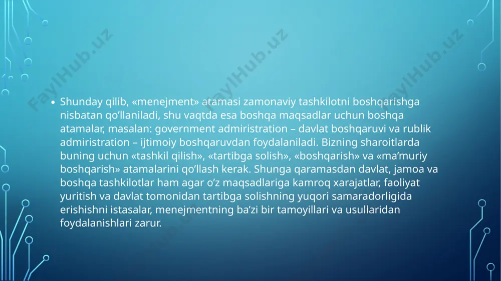 menejmentning nazariy asoslari - Page 5