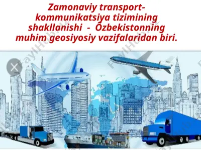 transport va kommunikatsiya tizimi — PPTX