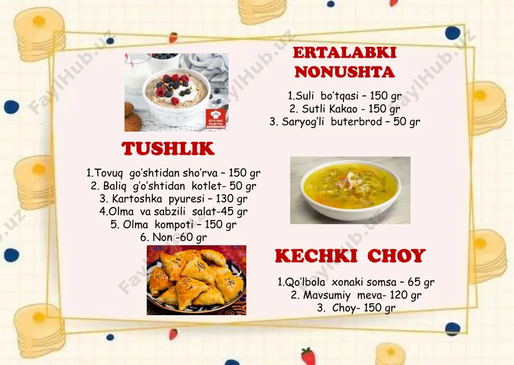 dmttda 10kunlik taomnoma tushlik - Page 5