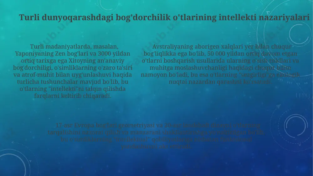 gardnerning turfa zakovatlar nazariyasi asosida turli dunyoqarash - Page 5