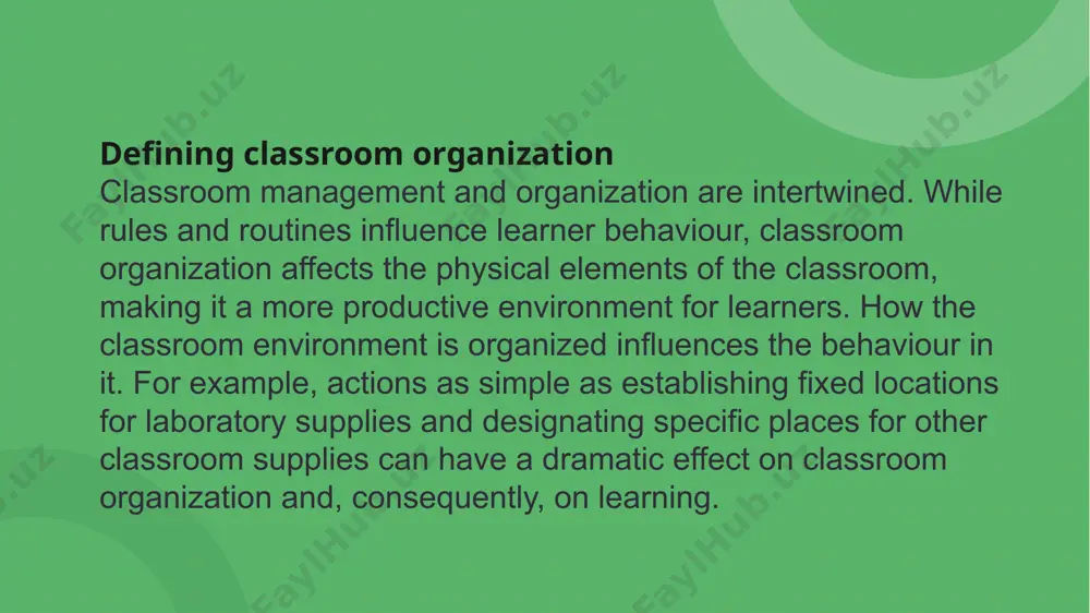 classroom organization - Page 3