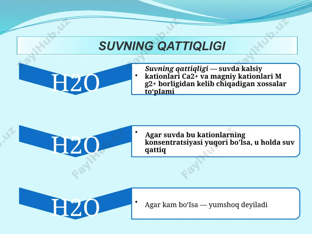 "suvning qattiqligi va uning yumshatish usullari" taqdimoti - Page 3