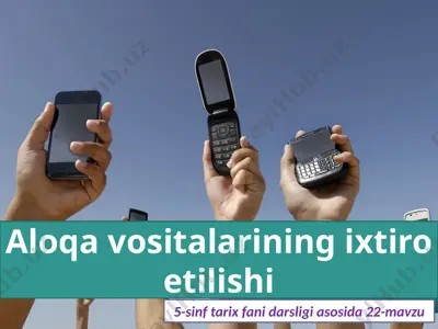 aloqa vositalarining ixtiro etilishi. 5 - sinf — PPTX