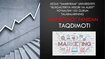 marketing tushunchasi va uning mohiyati — PDF