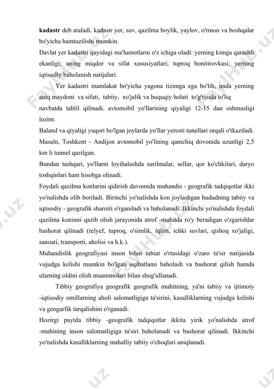 ozirgi paytda tibbiy -geografik tadqiqotlar ikkita yirik yo'nalishda atrof -muhining inson salomatligiga ta'siri baholanadi va bashorat qilinadi. ikkinchi yo'nalishda kasalliklarning mahalliy tabiiy o'choqlari aniqlanadi. atrof- muhitning tozaligi ko'p jihatdan inson salomatligini belgilab beradi. u tabiiy va sun'iy omillar ta'sirida ifloslanadi. atrof- muhitni ifloslovchi tabiiy omillarga shamol (havodagi chang miqdorining ortib ketishiga olib kelaid), vulkan otilishi (atmosferaning vulkan tuttunlari va kullari bilan ifloslanishi), sellar, qurg'oqchilik, suv toshqinlari, zilzilalar, chigirtka bosishi, surilmalar va h.k. kiradi. aholi zich joylashgan sanoat hududlarida sun'iy omillar ta'sitida atrof -muhit (zavodlar, fabrikalar, metallurgiya, kimyo zavodlari,konlar, issiqlik elektrostansiyalari, transport kabilar) ko'proq ifloslanadi. atrof- muhitning og'ir metallar bilan ifloslanishi inson salomatligiga kuchli salbiy ta'sir etadi. masalan, qo'rg'oshin asab tizimi, jigar va buyraklarni zaharlaydi. simob ko'proq jigar va buyrakda to'planadi, modda almashinuvini buzadi, kadmiy bolalar nutqining buzlishiga olib keladi, mishyak o'pka va teri rakini keltirib chiqaradi. qishloq xo'jaligida qo'llaniladigan pestitsidlardan har yili jahonda 1 mln kishi zaharlanadi, ulardan taxminan 15-20 …