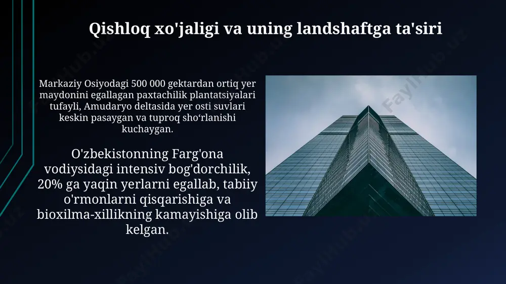 oʻrta osiyo hududida shakllangan antropogen landshaftlar - Page 5