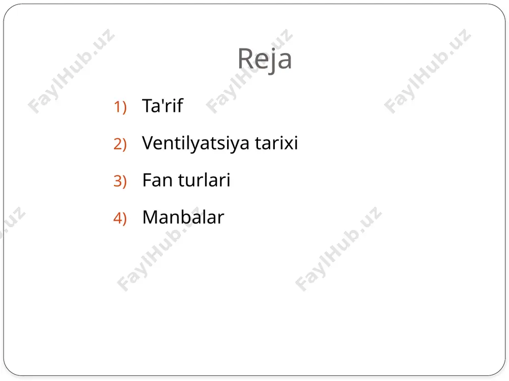 paydo bo'lishi bilan xonani ventilyatsiya qilish texnologiyasi jadal rivojlanmoqda. birinchi muvaffaqiyatli ishlaydigan santrifüj fan 1832 yilda a.a.sablukov tomonidan taklif qilingan. 1835 yilda bu fan oltoydagi chagirskiy konini ventilyatsiya qilish uchun ishlatilgan. sablukov, shuningdek, uni xonalarni, kema stendlarini ventilyatsiya qilish, quritishni tezlashtirish, bug'lanish va hokazolarni taklif qildi. havo harakatining mexanik induktsiyasi bilan ventilyatsiyani keng qo'llash 19-asrning oxirida boshlangan. fan turlari umuman olganda, fan bu rotor bo'lib, uning ustiga pichoqlar ma'lum bir tarzda o'rnatiladi, u rotor aylanganda havo bilan to'qnashadi va uni tashlab yuboradi. havoning otiladigan yo'nalishi pichoqlarning holatiga va shakliga bog'liq. havoni harakatlantirish uchun fan dizaynining bir nechta asosiy turlari mavjud: eksenel santrifüj diametrli pichoqsiz eksenel eksenel fan - havo dvigatel tomonidan aylanadigan pervanelning o'qi bo'ylab harakatlanadigan fan. qabul qilish va tushirish havosining harakat yo'nalishining mos kelishini, shuningdek, ko'p hollarda ishlab chiqarish qulayligini hisobga olgan holda, ushbu turdagi fan eng keng tarqalgan. misollar: sovutgichlar, maishiy fanatlar. markazli ushbu turdagi fan spiral …