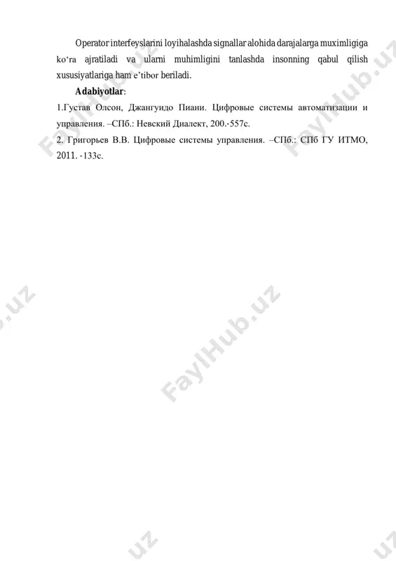 real vaqtlarda jarayonlarni boshqarish. dasturlar usullari - Page 5