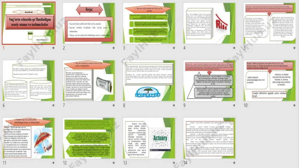 sug’urta sohasida qo’llaniladigan asosiy atama va tushunchalar - Page 3