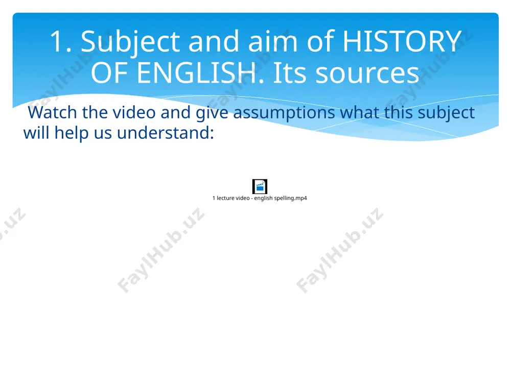 ation of disconnected changes in details. everyone: learn theoretical aspects of language evolution. do exercises on “language development” handout. watch episode “birth of a language” from “the adventure of english” bbc documentary and do exercises. 2 project groups: technological progress in the 13-16 c and language evolution technological progress in the 20-21 c and language evolution home assignment thank you for attention !!!!! image2.png image3.png image4.png image5.png image6.png image7.png image8.wmf 1 lecture video - english spelling.mp4 image9.png image10.png image11.png image12.png image13.jpeg image14.png image15.png 1 lecture video - english spelling.mp4 607942192686811 607942192686811 /docprops/thumbnail.jpeg