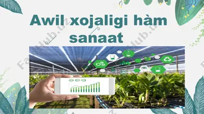 awil xojaligi hàm sanaat — PPTX