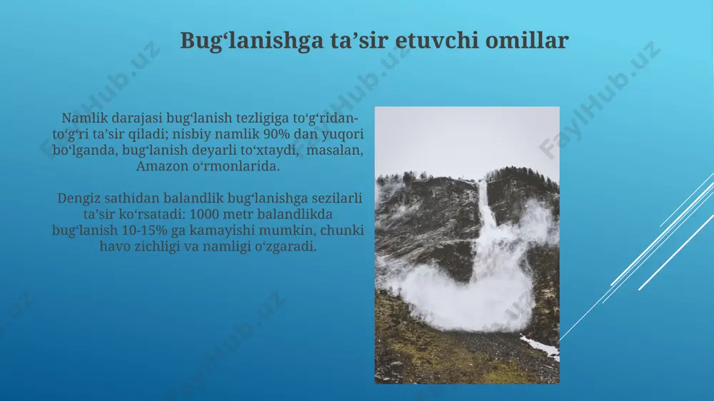 atmosferada yogʻinlar va bugʻlanish - Page 5
