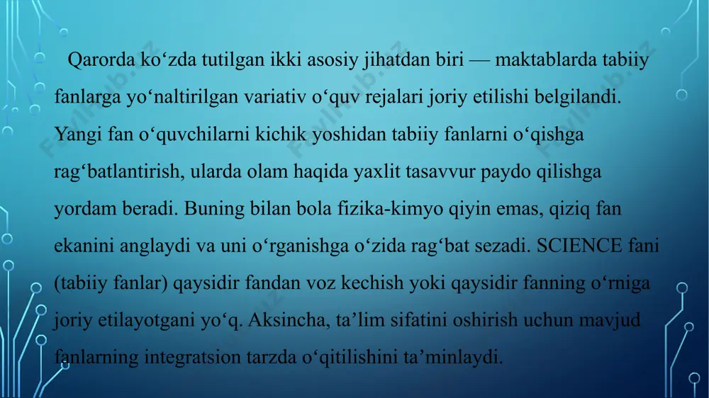 ndistongacha boʻlgan hududlarning tabiati, iqlimi,oʻsimliklar,hayvonlari haqida maʼlumot bergan boʻlsa, mirzo ulugʻbek esa 1018ta yulduzni oʻrnini aniqlab koʻrsatgan.ulugbek samarqandda ilmiy madrasa ochib astranomiya fani rivojlanishiga ulkan hissa qoʻshdi. image3.png image4.png image5.png image6.png image7.png image8.png image9.png image10.png image11.png image12.png image13.png image14.png image15.png image16.png image17.png image2.png /docprops/thumbnail.jpeg