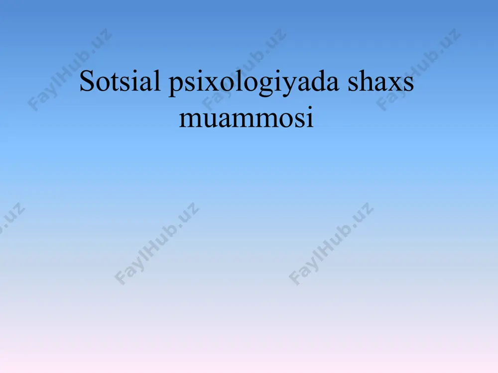 oqarashi, shaxsiy ma'nolari, qiziqishlari). mentalitet, qiymat-semantik soha, motivatsion soha (yo'nalish, hayotiy maqsadlar, rejalar, hayot yo'li), kognitiv xususiyatlar (dunyo rasmlari); "men" xarakteristikalari ("men" tushunchasi, " men-imaj ", o'ziga bo'lgan munosabat , o'z-o'zini hurmat qilish); nazorat joyi; shaxsning ijtimoiy-psixologik kompetensiyasi; shaxsning hissiy ruhiy holatlar, shaxsning ijtimoiy tuyg'ulari. a.n. suxov va a. a. derkach shaxsiyatning ijtimoiy-psixologik tuzilishiga quyidagilar kiradi: "men" - bu til va tafakkurga asoslangan muloqot jarayonida shakllangan shaxsning o'zini o'zi anglashi. "men" - bu biz o'zimiz haqimizda o'ylagan narsamiz, o'zimiz haqidagi bilimimiz. oddiy odamda "men" albatta ijobiydir va biz ko'pincha o'zimizni haqiqatdan ham yaxshiroq deb hisoblaymiz. o'z-o'zini hurmat qilish bu erda ongli xarakterga ega va o'z-o'zini hurmat qilish shaklida namoyon bo'ladi. haqiqiy "men" biz haqiqatan ham shundaymiz. bu erda birinchi o'rinda bo'lgan narsa endi bilim emas, balki baholash va, qoida tariqasida, u ongli emas va har doim ham ijobiy emas, ko'pincha erta bolalik davrida shakllanadi. ikkinchi holda, biz to'liq bo'lmagan oila, …