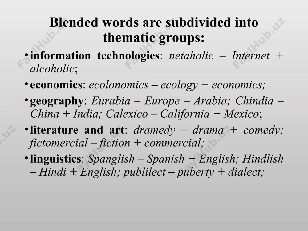 minor types of word-formationlecture 13 - Page 4