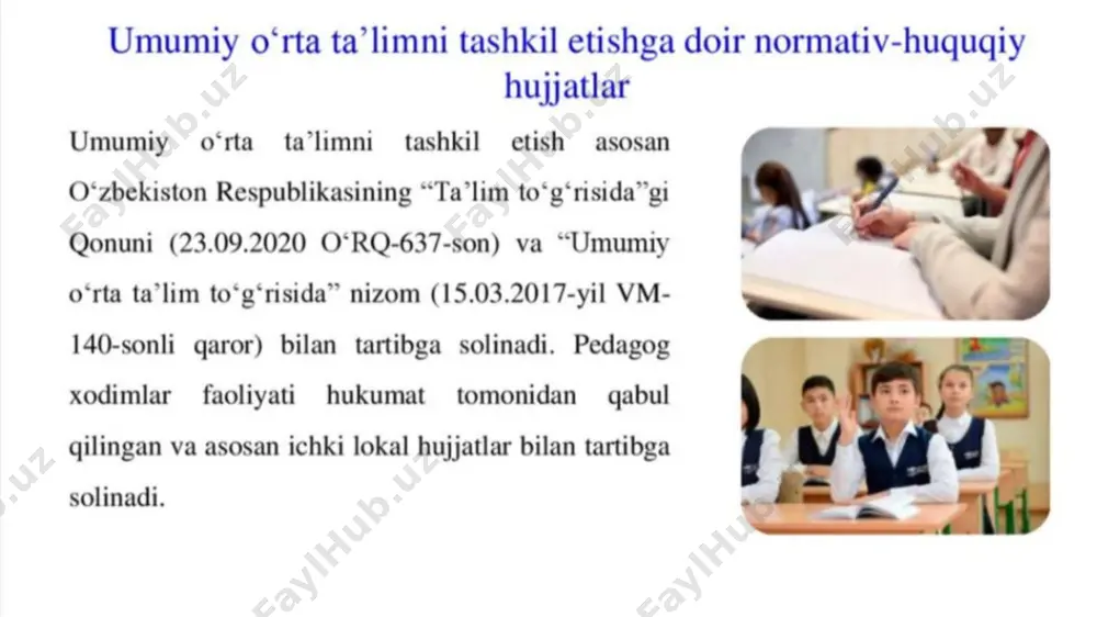 pedagog faoliyatining normativ-huquqiy hujjatlari - Page 3