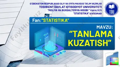 tanlama kuzatish — PPTX