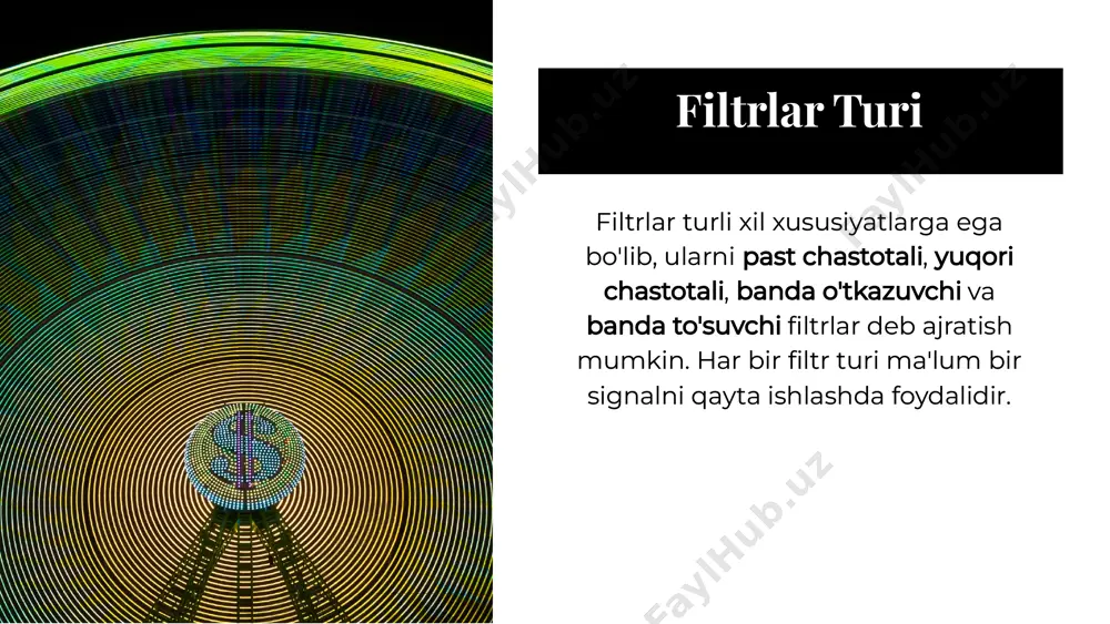 signal o'zgartirgichlar va filtrlar - Page 4