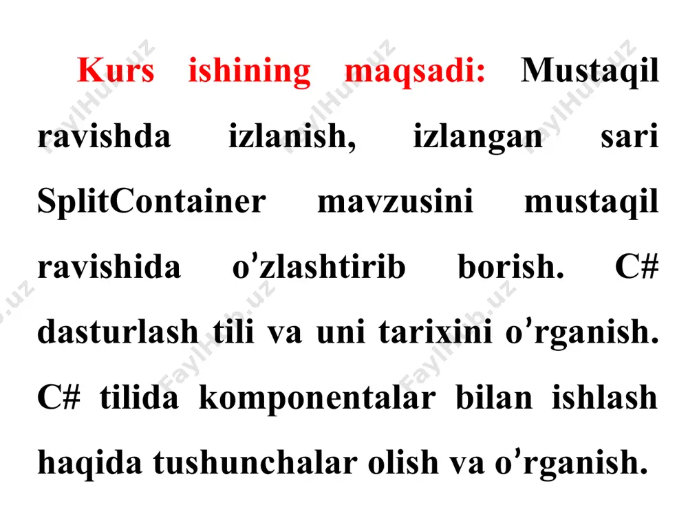 c# dasturlash tilida split container komponentasi yordamida dasturlar yaratish - Page 4