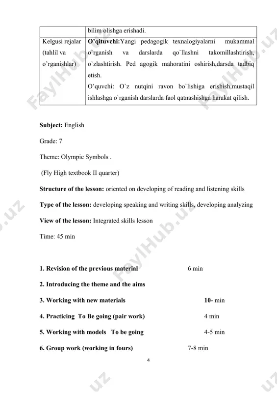 our homework will be asked with the game “missing words”. every student reads and fill in the gaps and translatethe tekst. the origin …the olympic games. the origin of the olympic games … in greece. the first games … in olympia .during the five days there were … competitions.and competitions in … and …. the original olympics games were only for men..in those days the games took place every …years. look at the picture. what is your favourite sport from the point of view of the picture? there are ten pictures of different sports on the blackboard, teacher asks pupils to look at them and tell their names. children try to guess what types of sports are on the blackboard. then teacher asks them: 1. what is your hobby? 2. have you ever played volleyball? 3. have you ever watched the olympic games? 4. have you ever been to any …