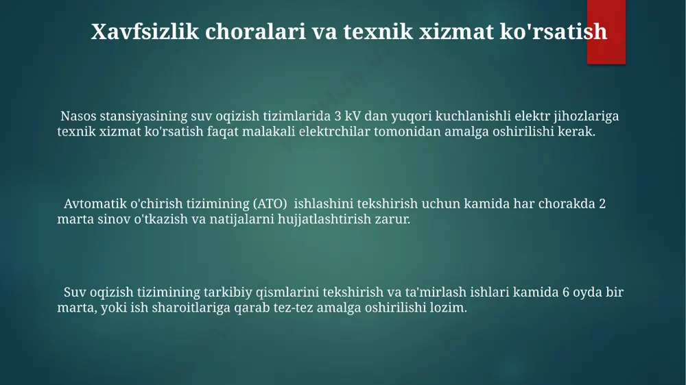 nasos stansiyasining yordamchi-drenaj va suv chiqarib tashlash jihozlari tizimi - Page 3