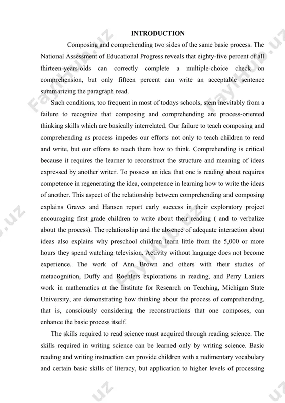 them to accomplish the reading purpose. teachers want to produce students who, even if they do not have complete control of the grammar or an extensive lexicon, can fend for themselves in communication situations. in the case of reading, this means producing students who can use reading strategies to maximize their comprehension of text, identify relevant and traditionally, the purpose of learning to read in a language has been to have access to the literature written in that language. in language instruction, reading materials have traditionally been chosen from literary texts that represent «higher» forms of culture. this approach assumes that students learn to read a language by studying its vocabulary, grammar, and sentence structure, not by actually reading it. in this approach, lower level 1https://www.researchgate.net/publication/323913508_reading learners read only sentences and paragraphs generated by textbook writers and instructors. the reading of authentic materials is limited to the works of great …